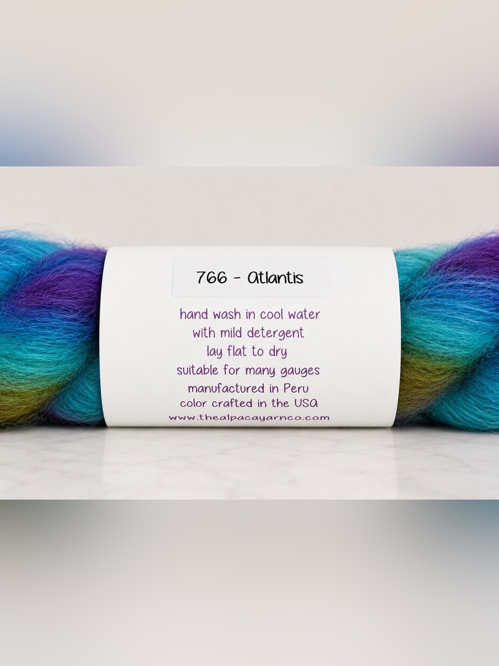 Halo Watercolors Kahlo Lace Suri Alpaca Yarn Bundle 5 Hanks 1,285 Yards - Picture 5 of 5